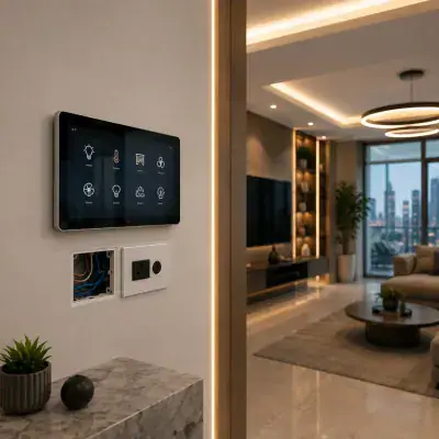 Smart home control panel installed in a Dubai apartment
