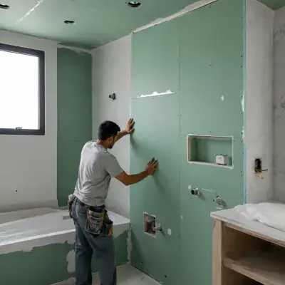 Moisture resistant gypsum board fitted in a Dubai bathroom