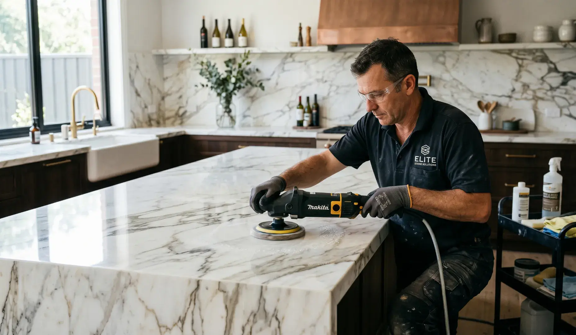 Marble polishing and stone restoration in Dubai
