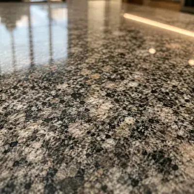 Granite countertop being polished by ArabCare in Dubai